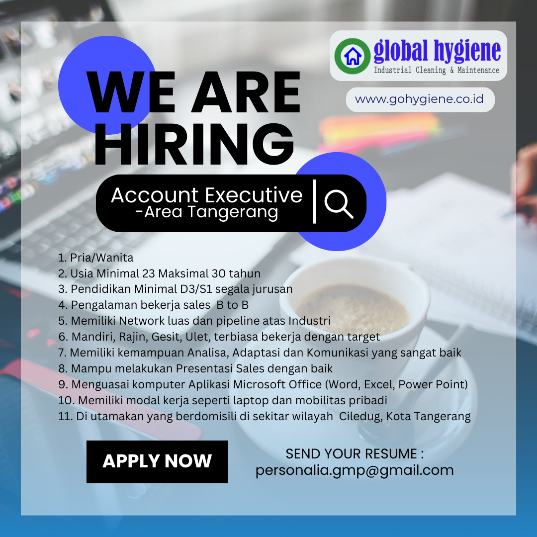 Lowongan Account Executive Area Tangerang