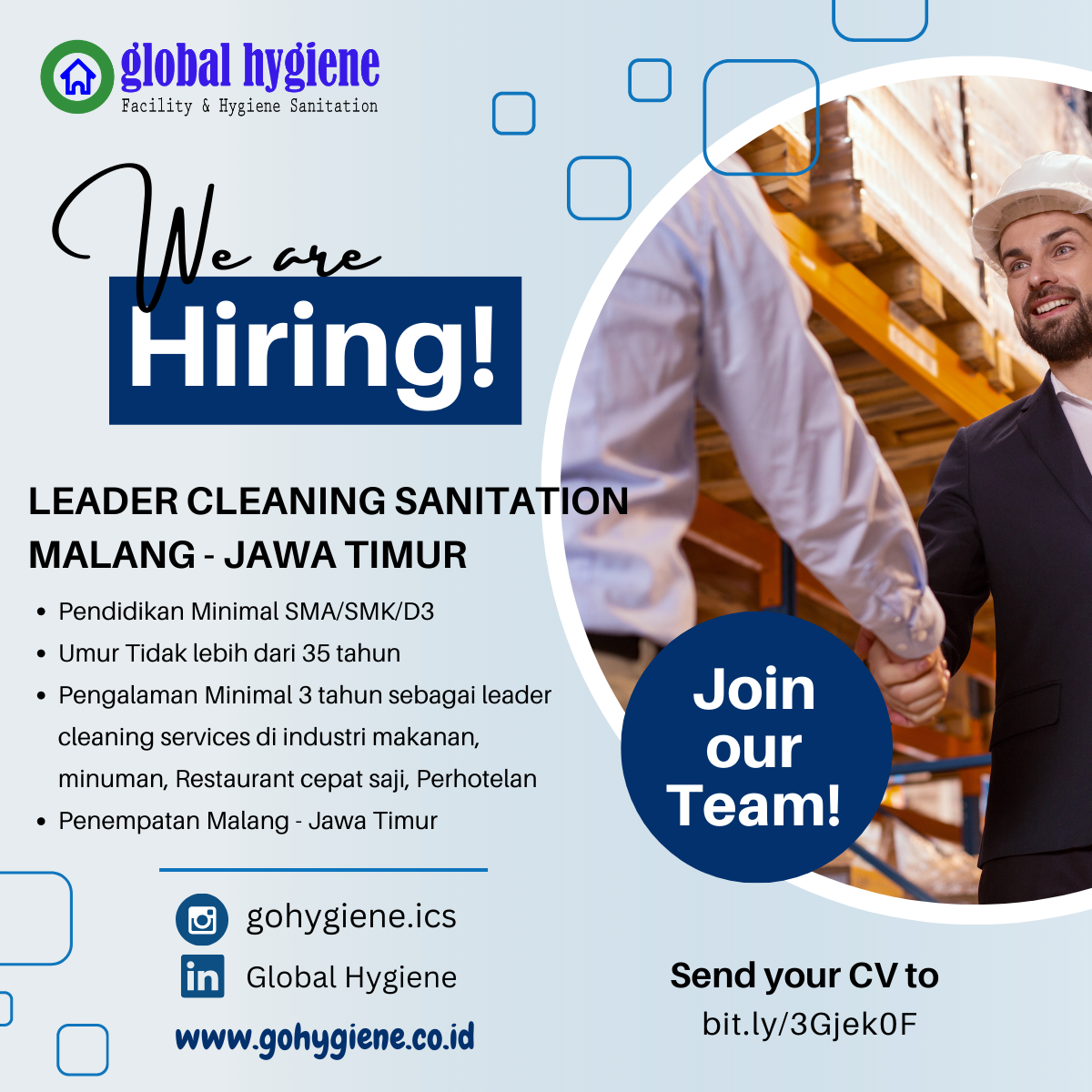 Lowongan Leader Cleaning Sanitation Di Malang